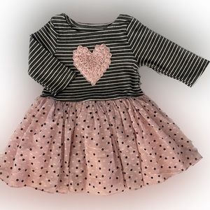 NWT Pastourelle by Pippa & Julie 4T long sleeve dress perfect for Valentine’s!